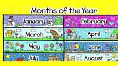 شهور السنة الميلادية بالانجليزي