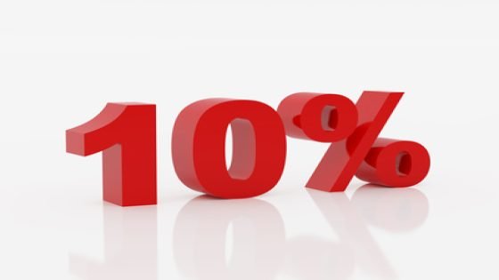 كيفية حساب الزيادة 10 بالمائة