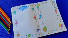 تزيين الدفاتر بالالوان الخشبيه