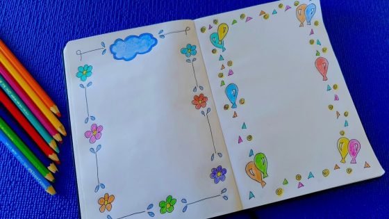 تزيين الدفاتر بالالوان الخشبيه