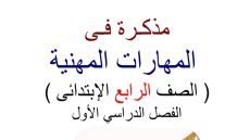 تحميل مذكرة مهارات 4 ابتدائي