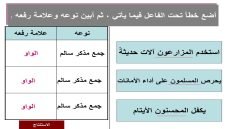 تمارين على جمع المذكر السالم